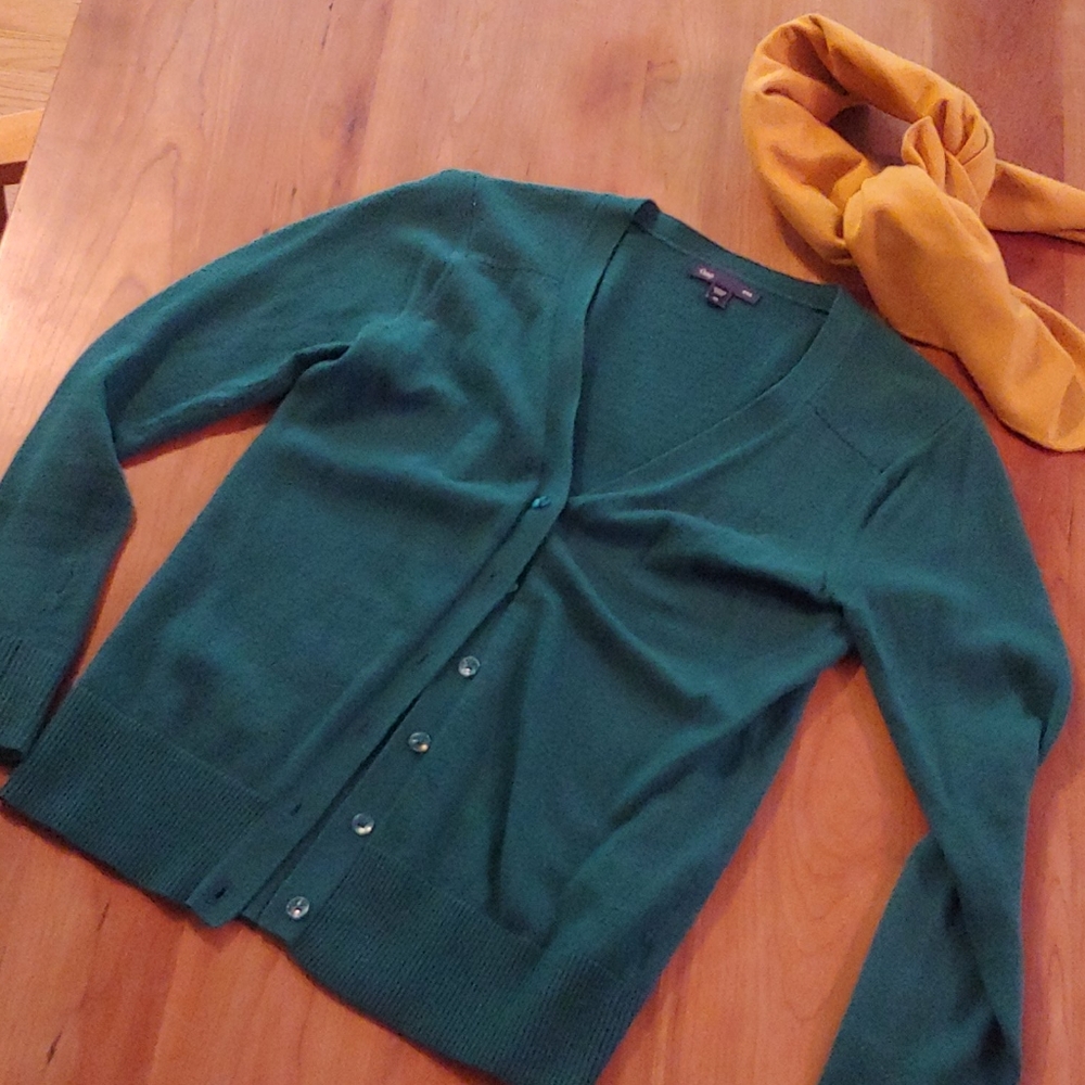 Jade green cardigan